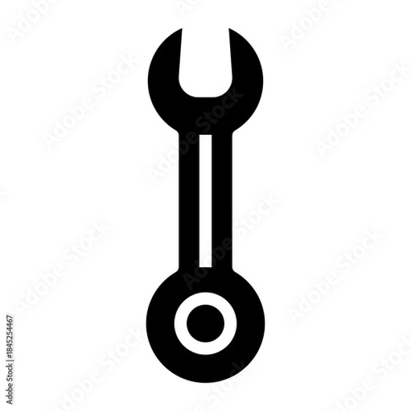 Fototapeta spanner tool glyph icon