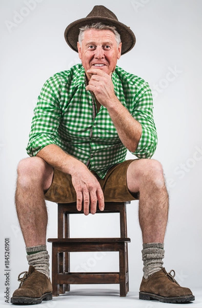 Obraz Mann in Lederhose