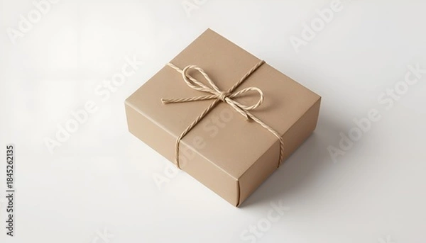 Fototapeta cardboard box isolated on white background