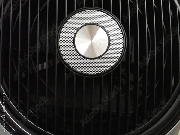 Obraz black fan ventilation grid cover