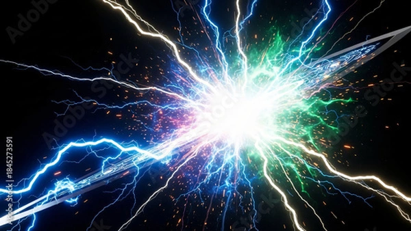 Obraz a black background