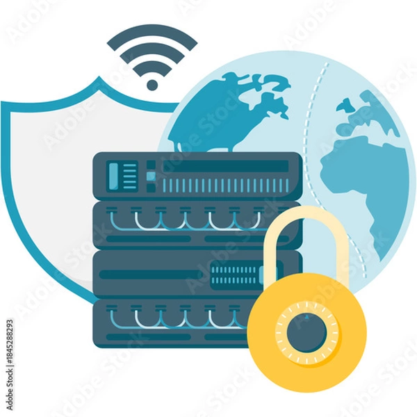 Obraz Server Security Lock