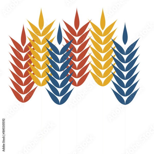 Obraz vector illustration of a wheat