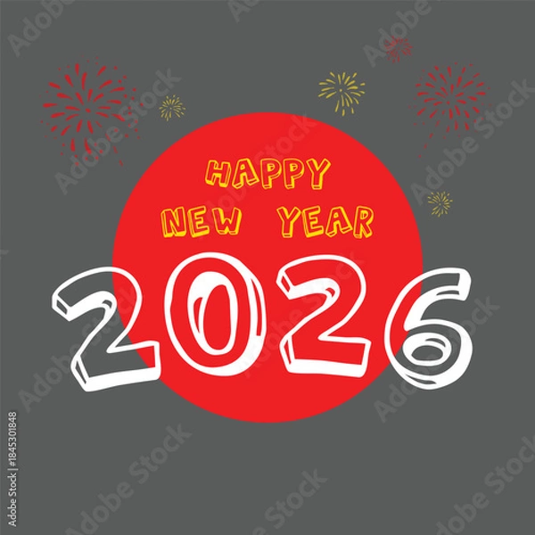 Obraz Happy New Year 2026 Celebration