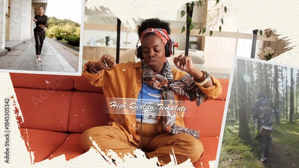 Fototapeta Brush 3d Slideshow