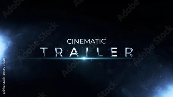 Fototapeta Cinematic Text Animation