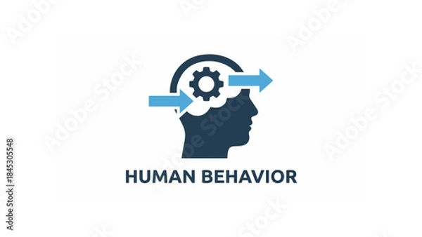 Obraz Human Behavior: Depicts the intricate processes of the human mind, showcasing the complexities of thought, emotion, and interaction.