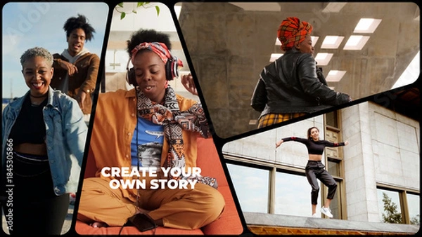 Fototapeta Split Screen Dynamic Opener