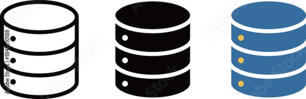 Obraz サーバー　コンピューター　シンプルなアイコン