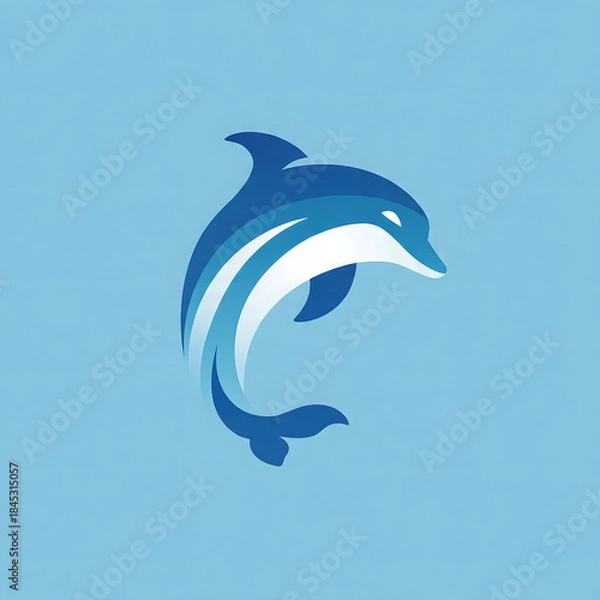 Obraz Luxury & Artistic Dolphin Logo