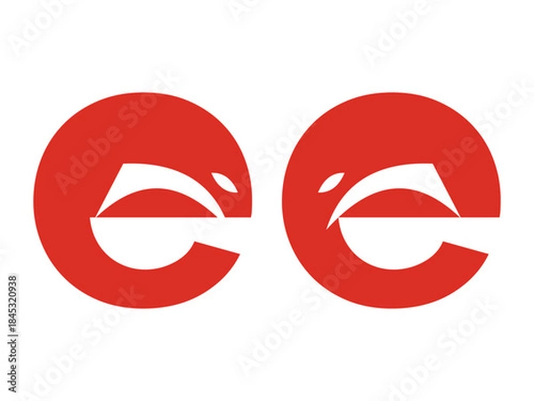 Obraz Elegant EE Fox Icon Decorative Symbol