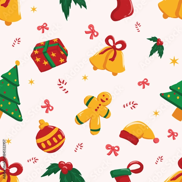 Obraz Christmast pattern illustration