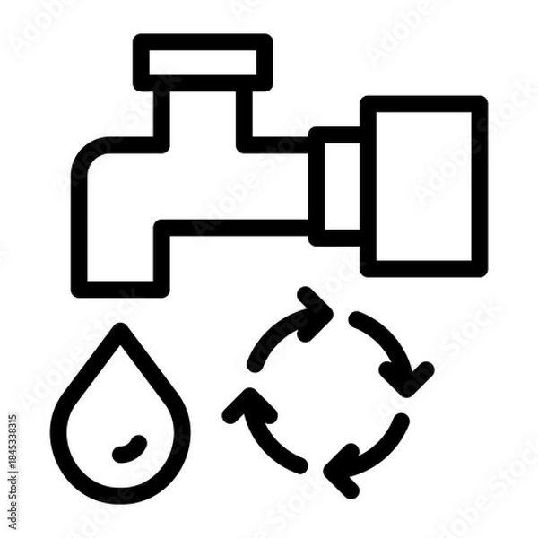 Obraz Water Resource Management Icon