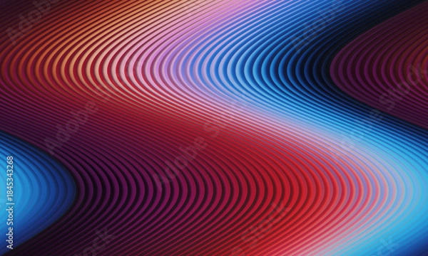 Fototapeta Abstract colorful waves