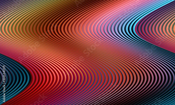 Fototapeta Abstract wavy patterns