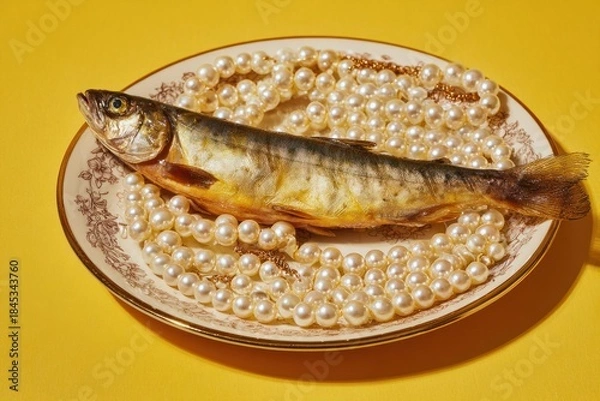 Fototapeta Smoked Fish Pop Art Elegance