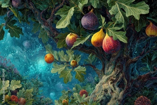 Fototapeta mystical tu bishvat fruit tree