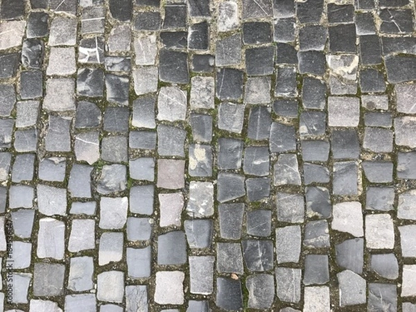 Obraz Cobblestone road as a pattern background