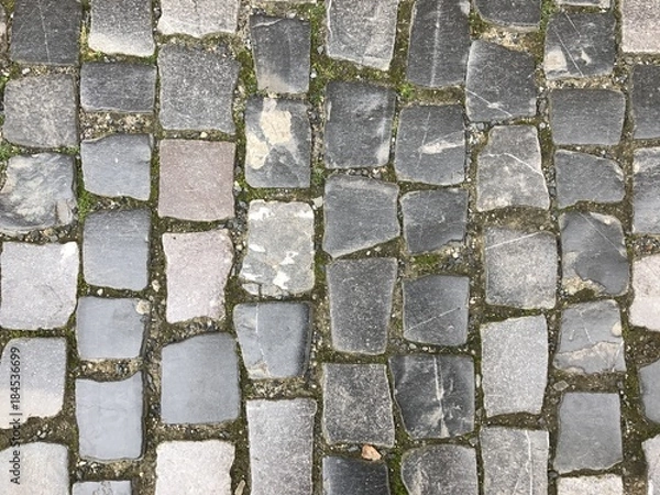 Obraz Cobblestone road as a pattern background