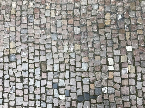 Obraz Cobblestone road as a pattern background