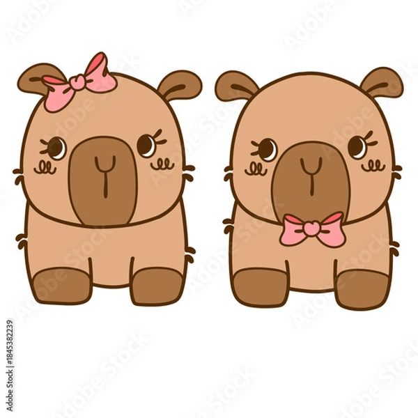 Obraz Capybara couple