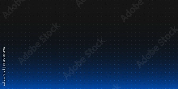 Obraz Modern Blue Black Gradient Technology Background with Halftone Dot Pattern Futuristic Vector