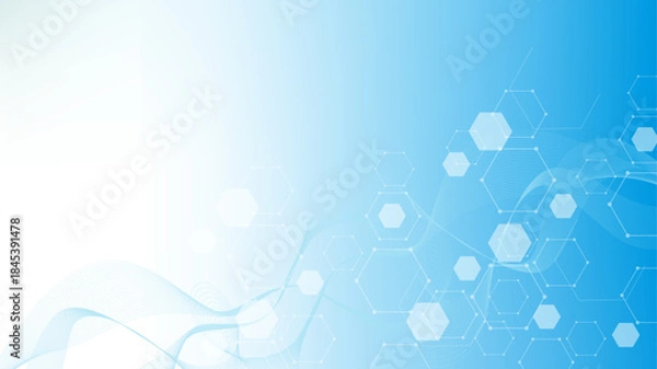 Fototapeta Modern abstract texture background with triangle and hexagonal shapes. Hexagonal geometric pattern for poster, header, web banner, footer, website, presentation