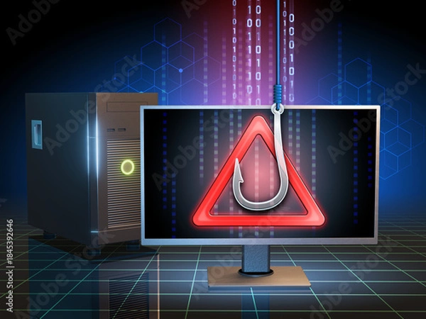 Obraz Online cyber attack