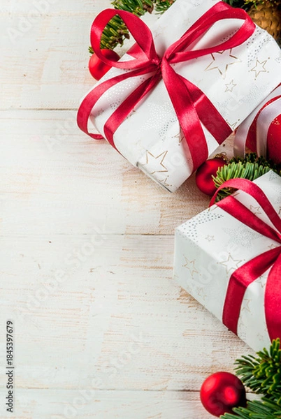 Obraz Festive Christmas, New Year background