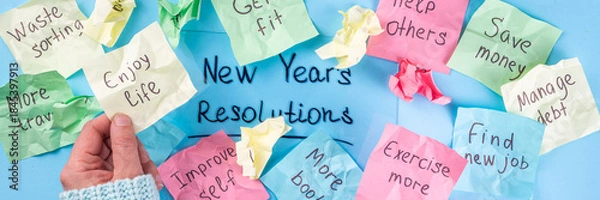 Obraz New Year's resolutions