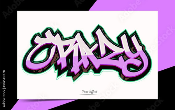 Obraz Graffiti Art Style Text Effects Editable
