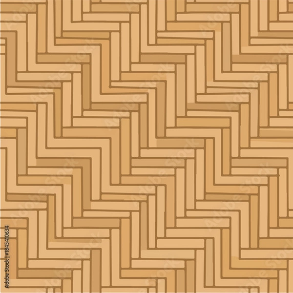 Obraz Herringbone Patterned Wood Flooring Design for Interior Decor.