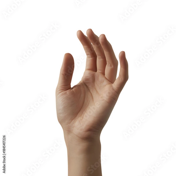 Obraz Human Hand with Transparent Background