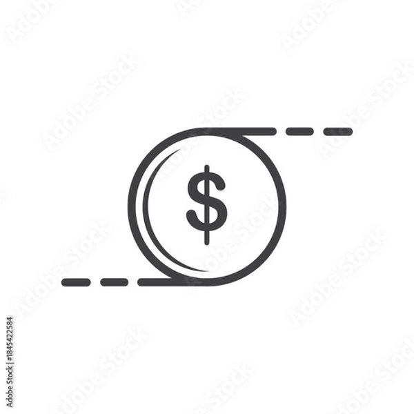Obraz exchange transactions icon vector element design template