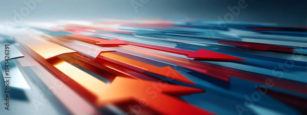 Obraz Abstract Logistics Direction Arrows