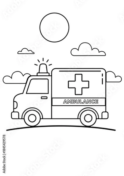 Fototapeta Transportation Drawing creative