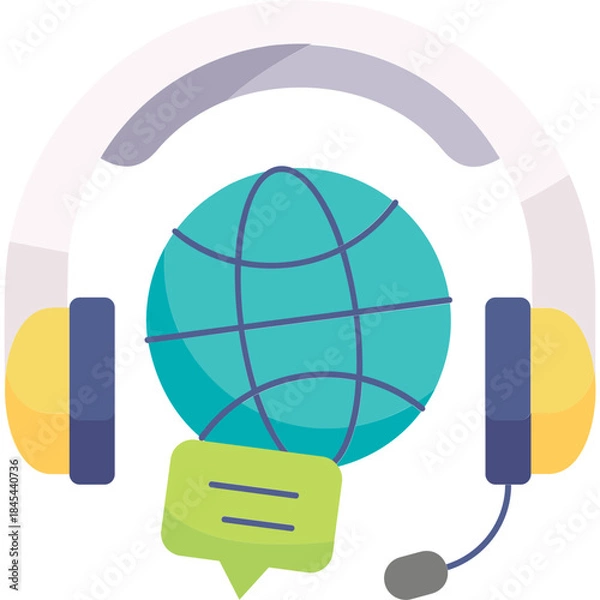 Obraz Support Center Illustration