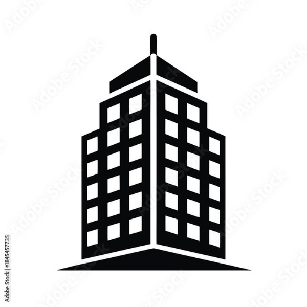 Obraz Minimalist Office Building Icon