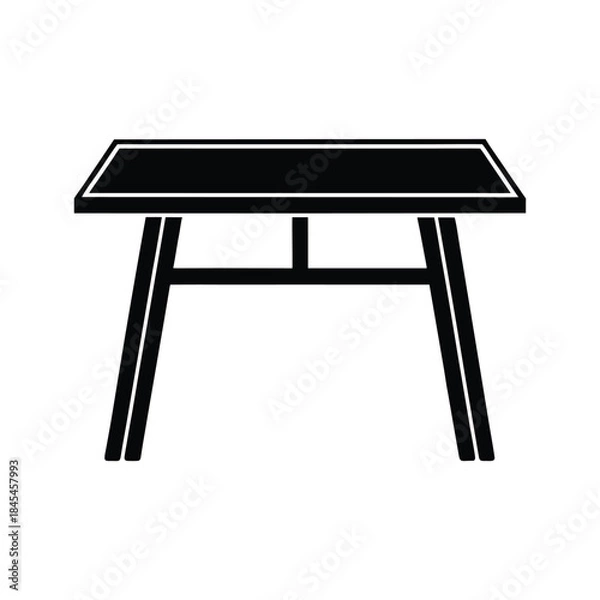 Obraz Minimalist Office Table Icon