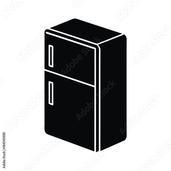 Obraz Minimalist Refrigerator Appliance Icon