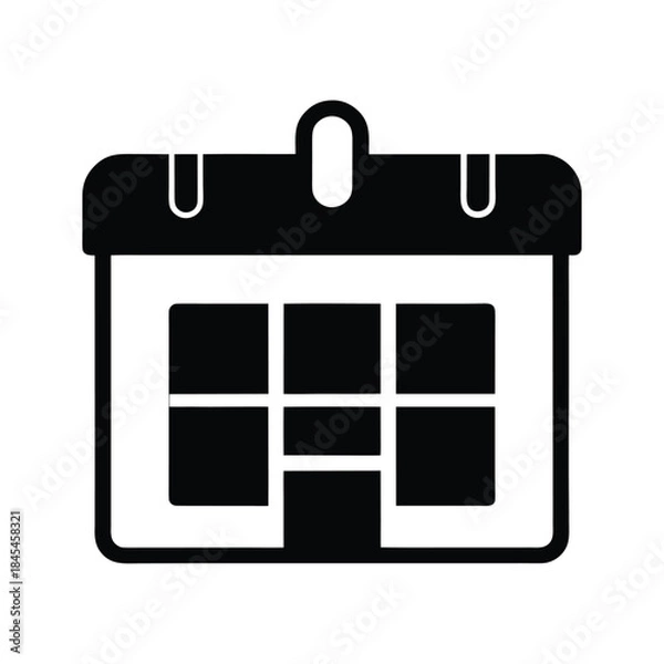 Obraz Minimalist School Timetable Icon