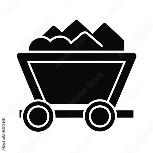 Obraz Mining Cart Industry Icon