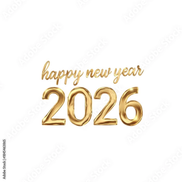 Obraz happy new year 2026 vector