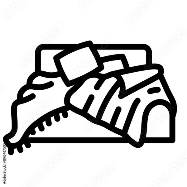 Fototapeta Warm Bed Icon