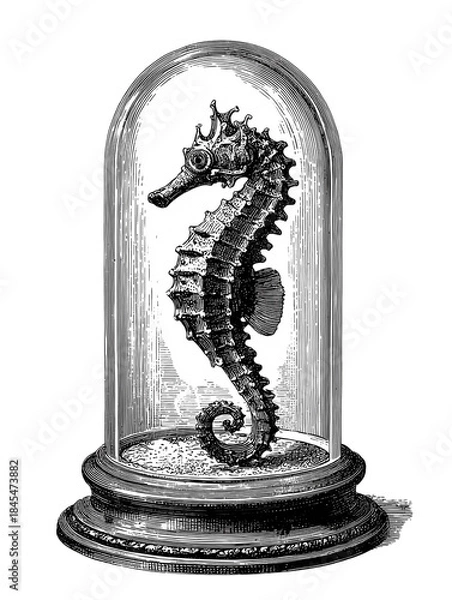 Obraz Vintage illustration isolated on white background