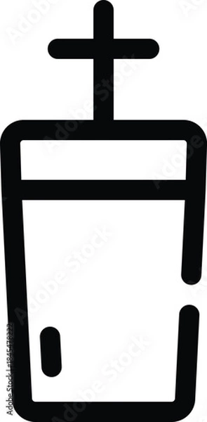 Obraz Holy water cup with cross