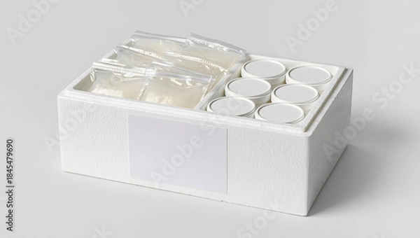 Obraz Temperature Controlled Packaging for Secure Transport with Copy Space