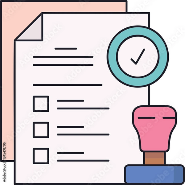 Obraz Regulatory Approval Sticker