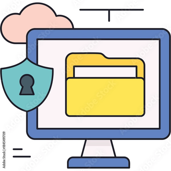 Obraz Data Protection Sticker