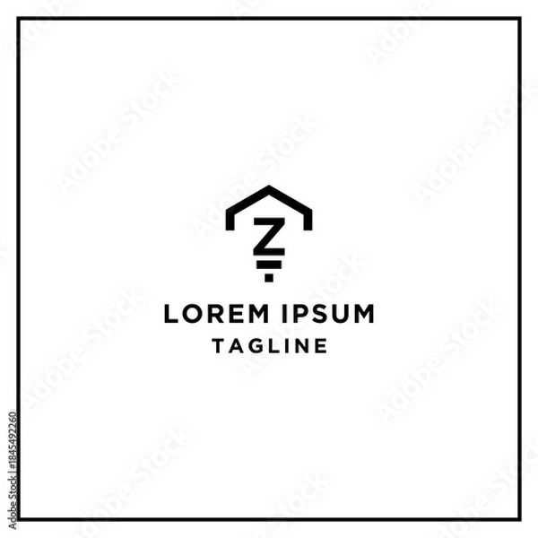 Obraz az monogram logo